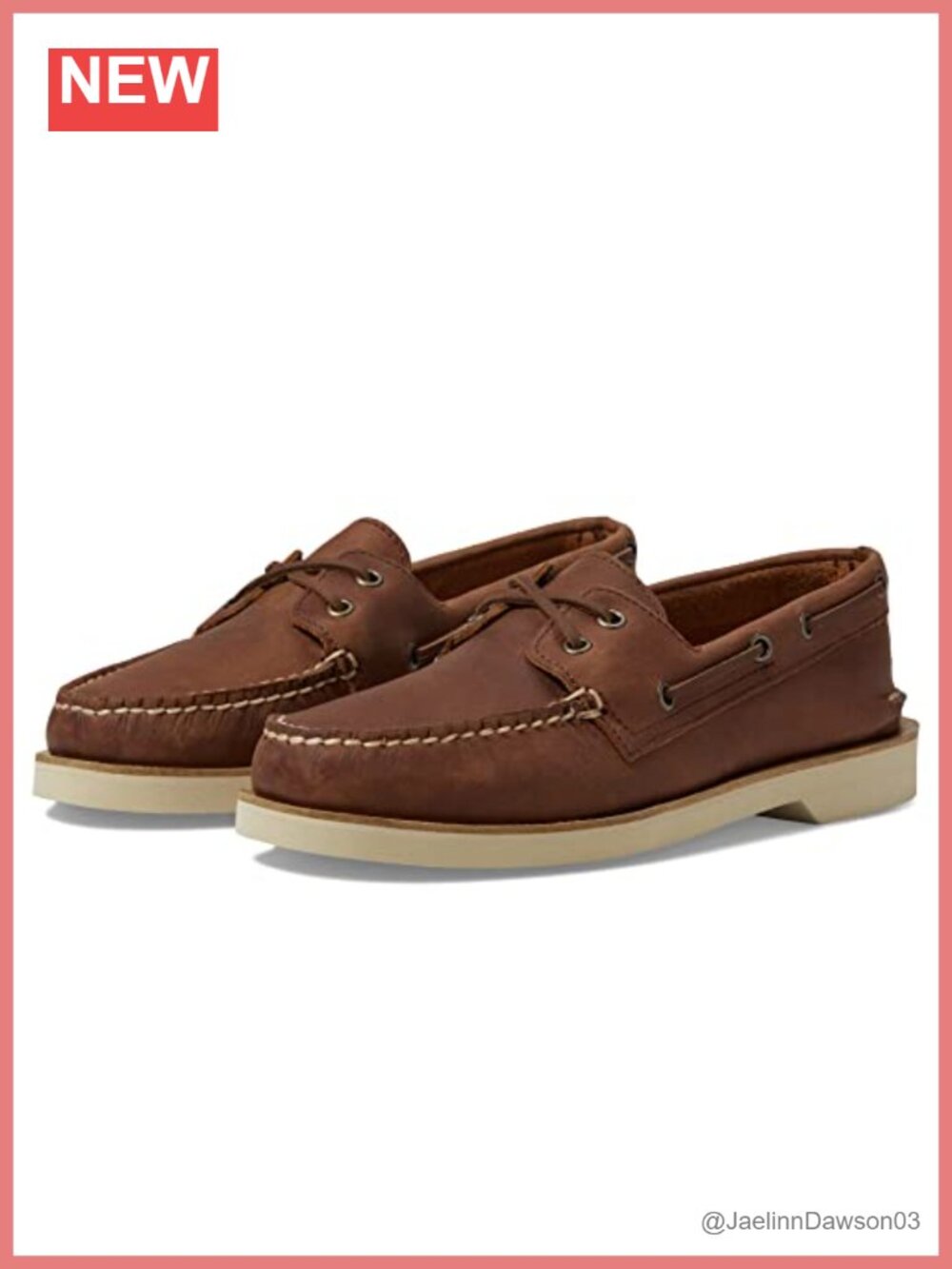 Men's Hand-Sewn Leather Boat Shoes with PLUSHWAVE Sole